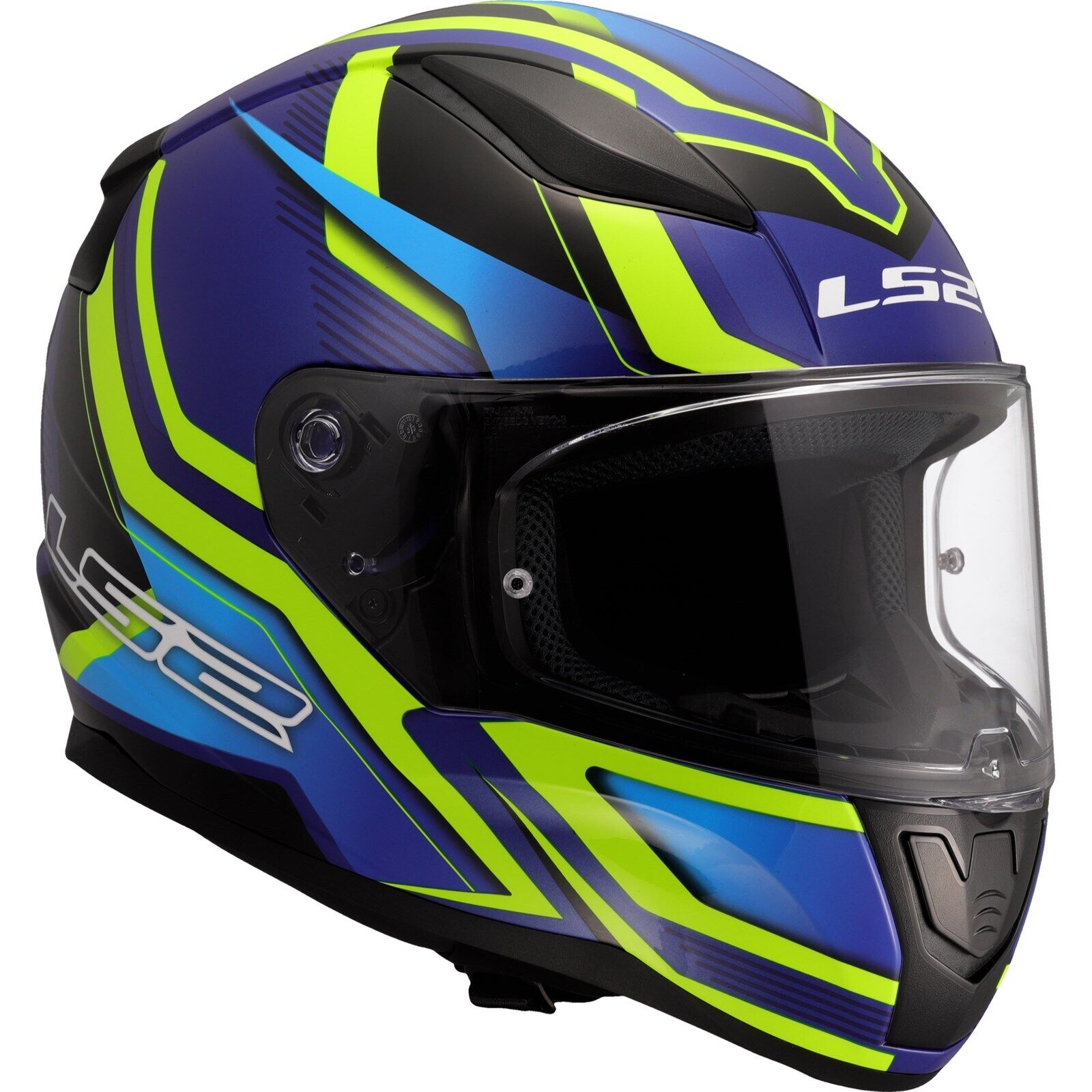 LS2 FF353 RAPID-II FLITZ Full Face Helmet- Yellow Blue