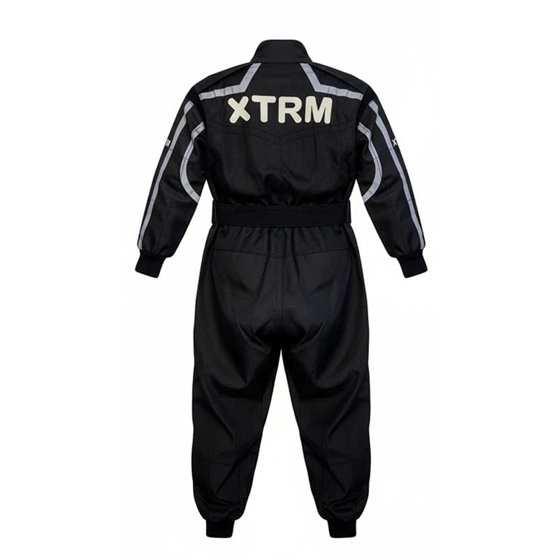 XTRM Kids One Piece Kart Suit - Black
