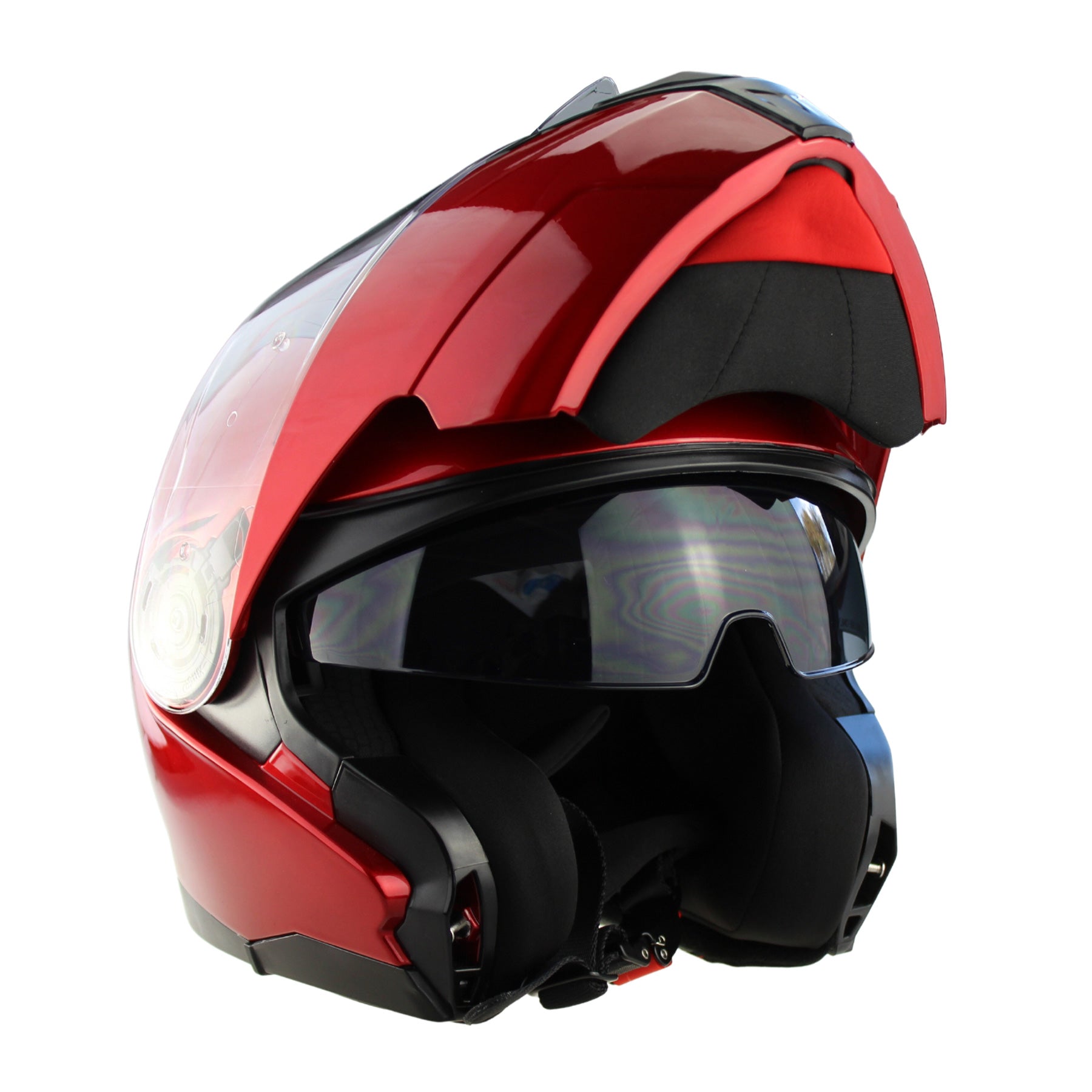 3GO E335 Flip Up Modular Helmet - Burgundy