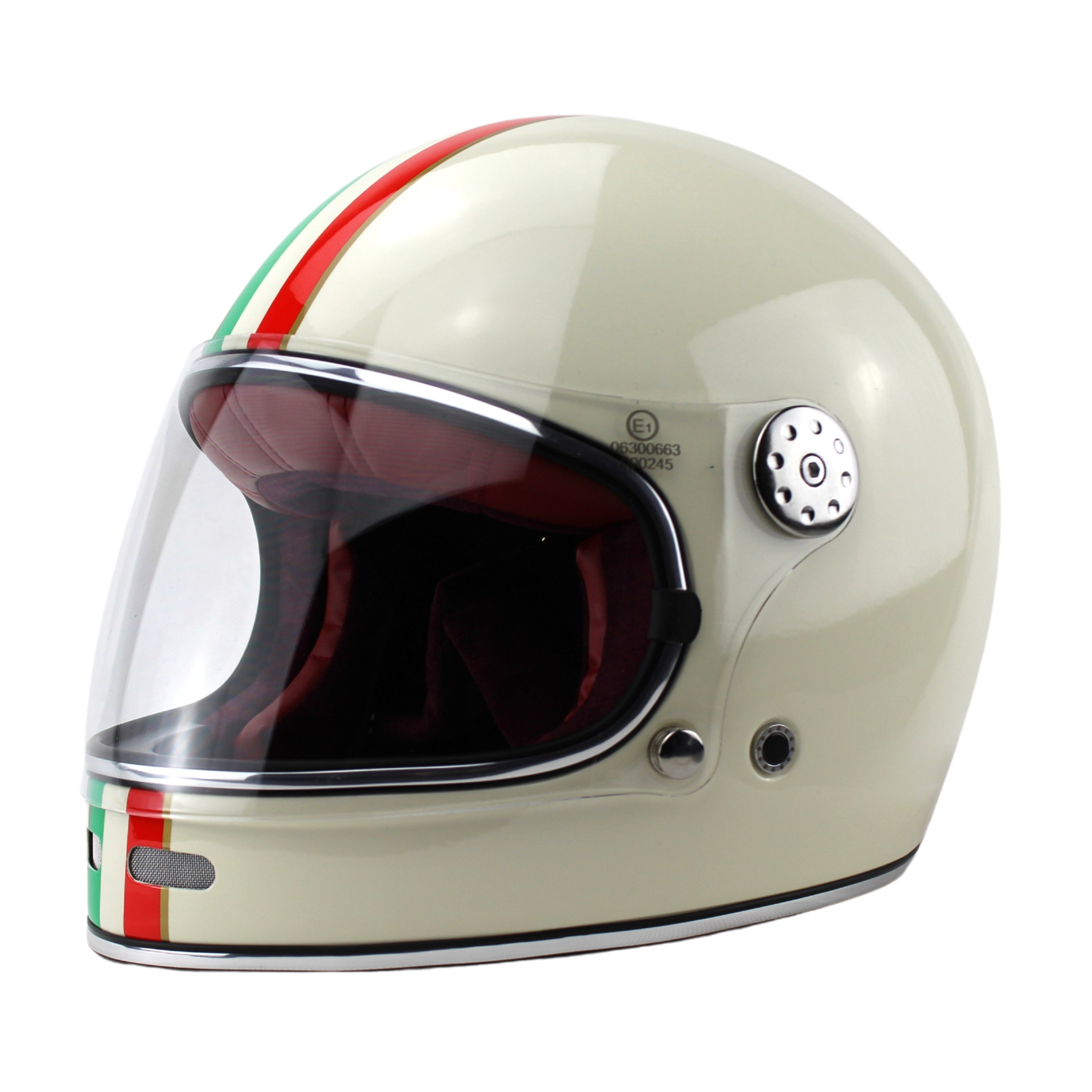 VPR.303 F656 Fiberglass Full Face Retro Helmet Italy