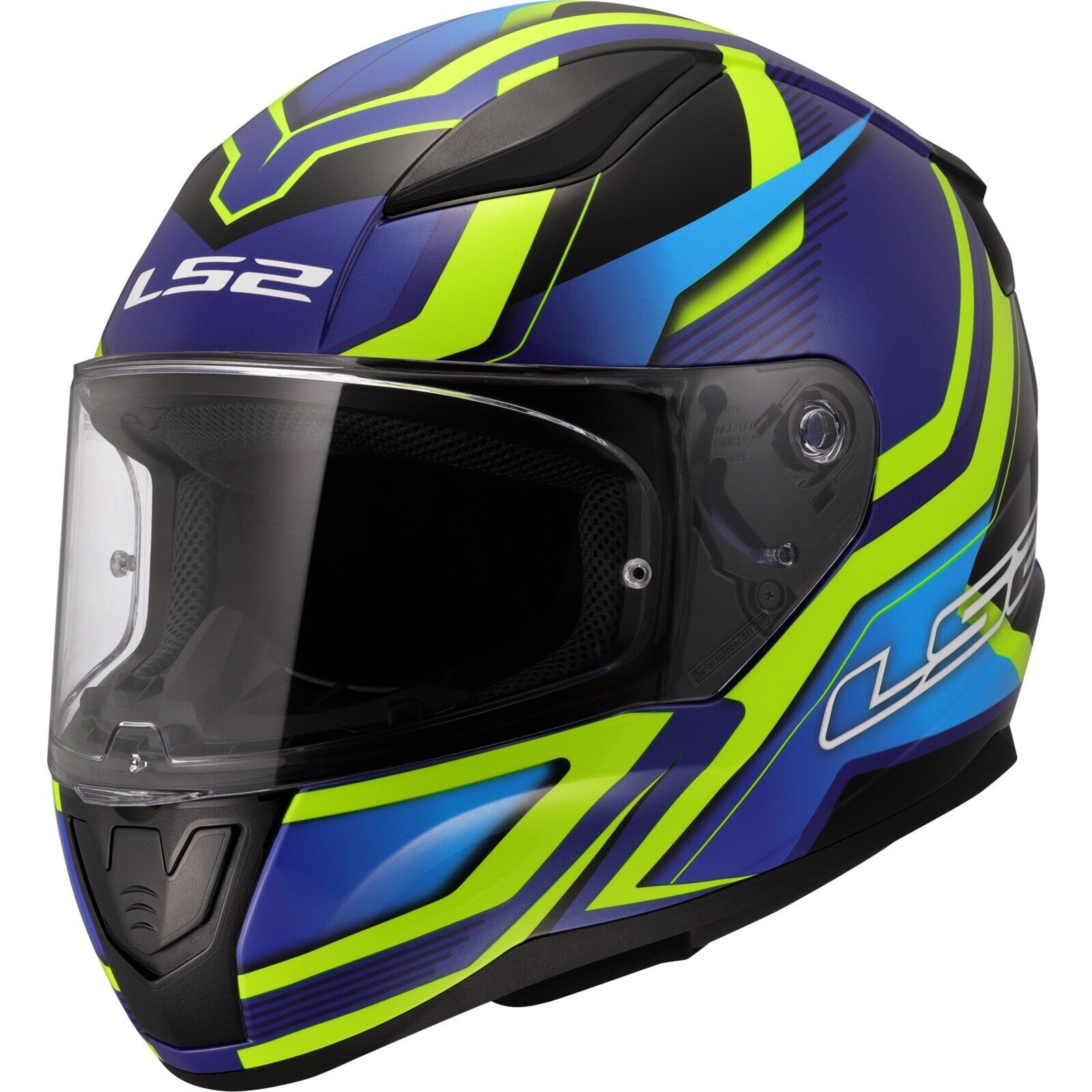 LS2 FF353 RAPID-II FLITZ Full Face Helmet- Yellow Blue