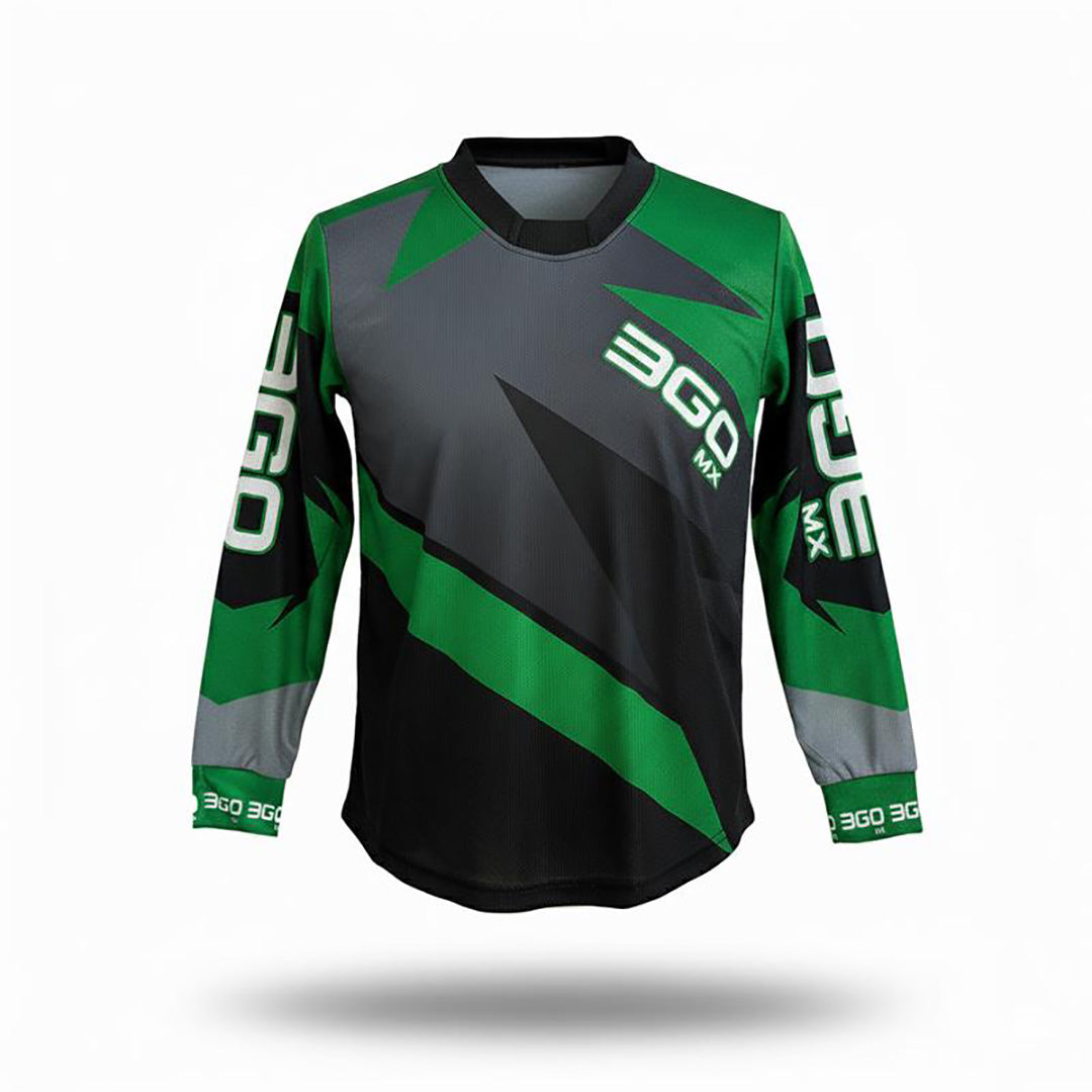 3GO Kids MX Race Jersey - Green